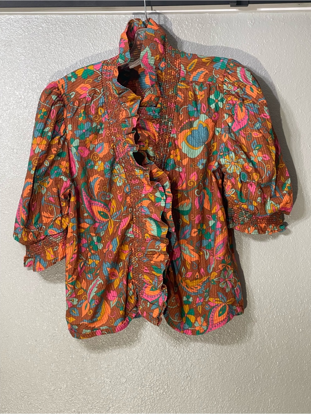 Love The Label Zuri Top in Dark Beauty Print - Size L - Picture 2 of 4
